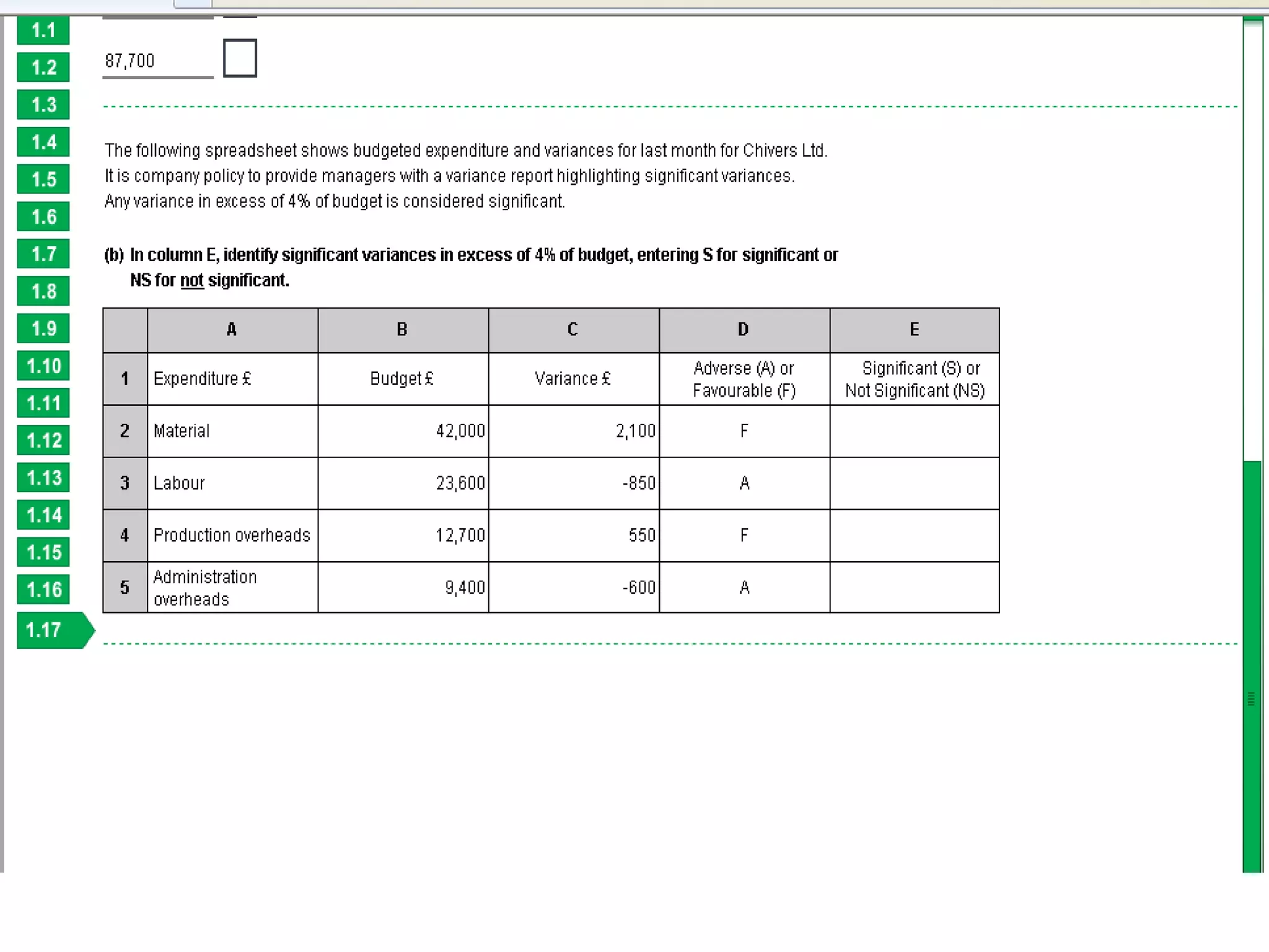 Basic costing sample 2