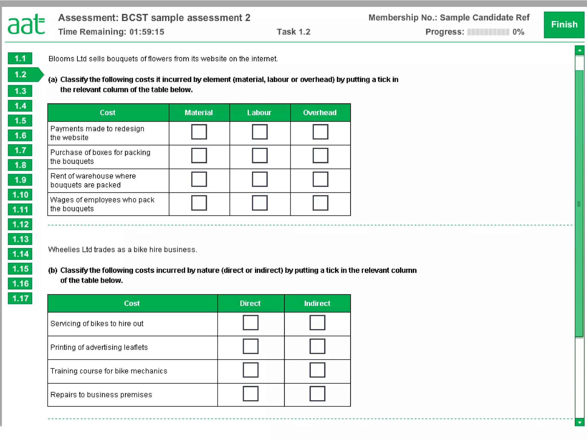 Basic costing sample 2
