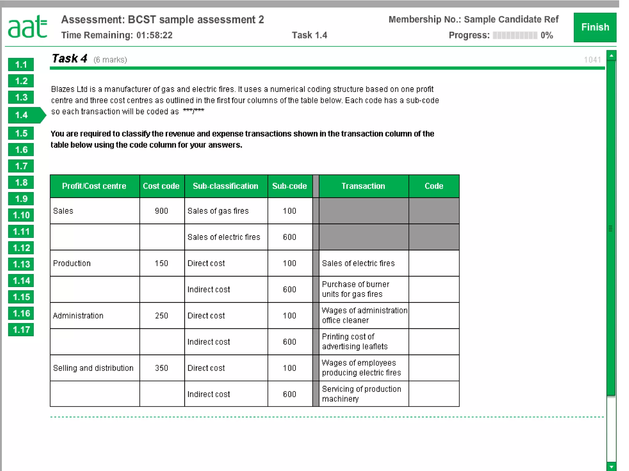 Basic costing sample 2