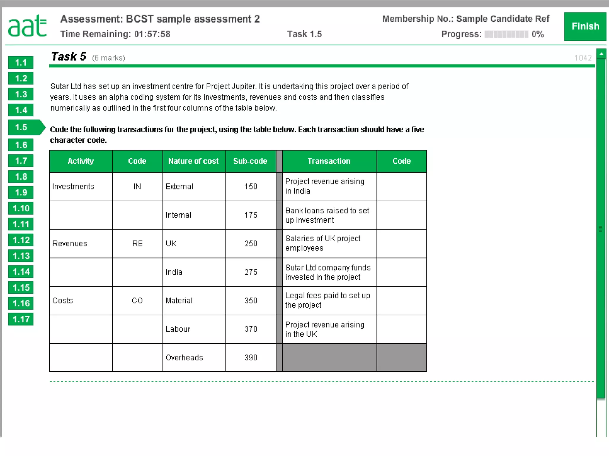Basic costing sample 2