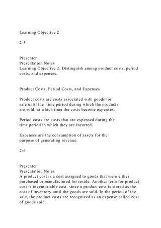 Basic Cost Management Concepts Chapter 2 McGr.docx