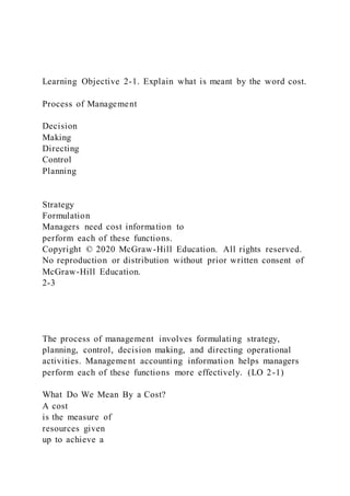 Basic cost management concepts chapter 2mcgraw hillirwin | DOCX