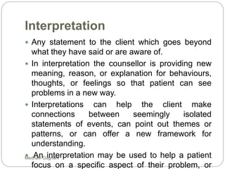 Basic counselling skills | PPTX