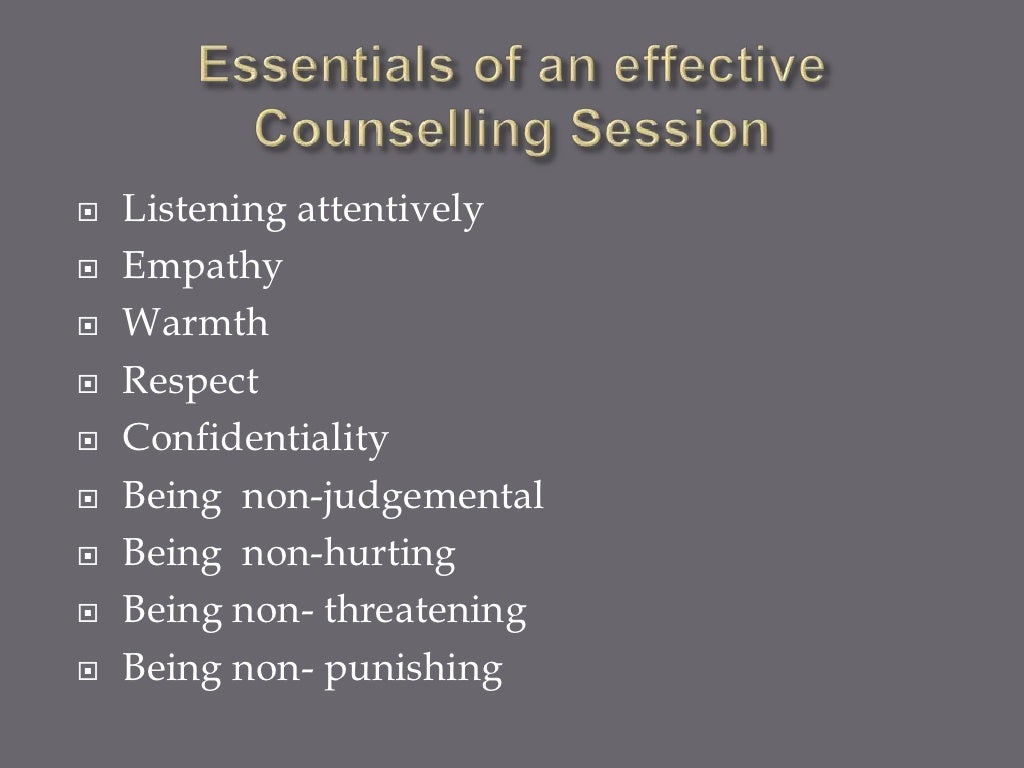Basic counselling skills