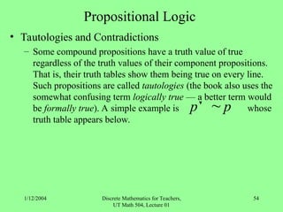 Introduction to Discrete Mathematics Course | PPT