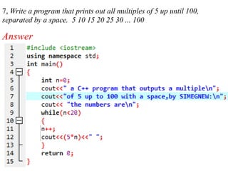 Introduction to Basic C++ Program Examples .pdf