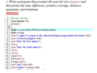 Introduction to Basic C++ Program Examples .pdf