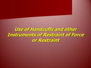 Basic criminal procedures (arrest) | PPT