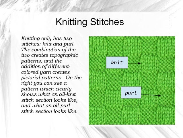 Basic crochet & knitting