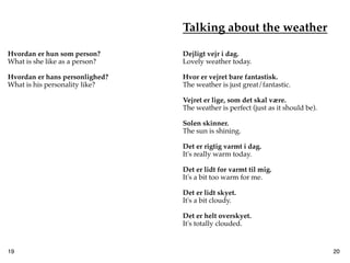 Basic danish phrases | PDF