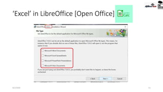 ‘Excel’ in LibreOffice [Open Office]
9/2/2020 51
 