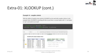 Extra-01: XLOOKUP (cont.)
09-Sep-20
Content sources are mentioned in bottom 03 Slides |
redwan.contact@gmail.com
49
 