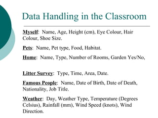 Basic Data Handling | PPT