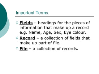 Basic Data Handling | PPT