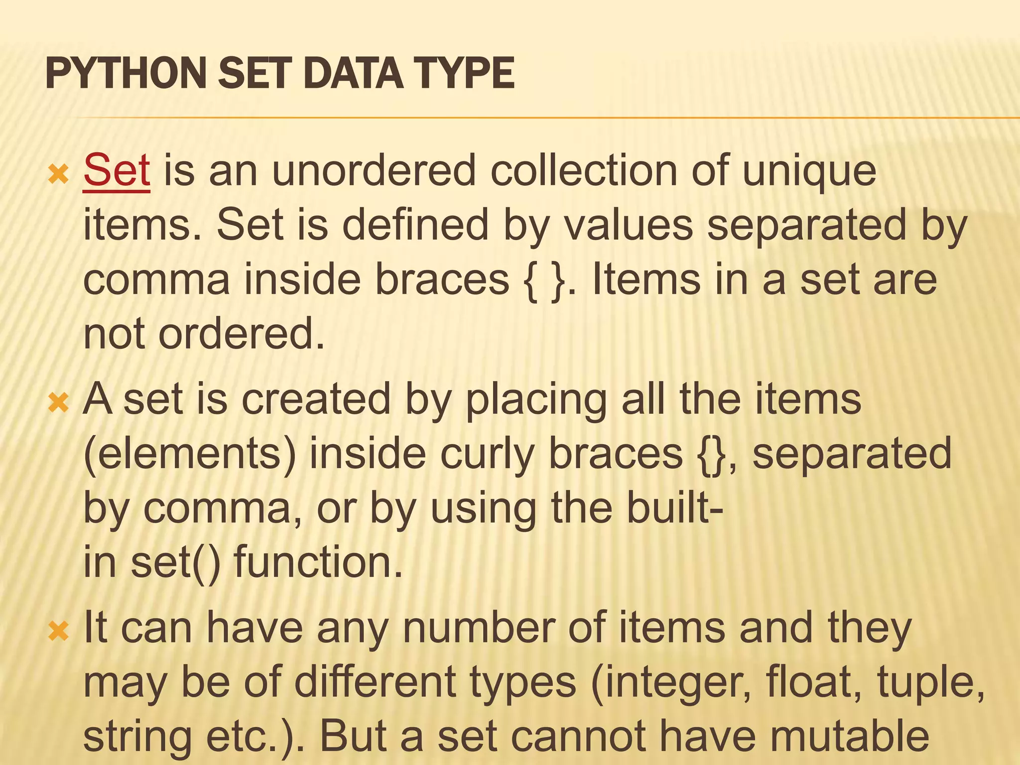 Basic data types in python | PPT