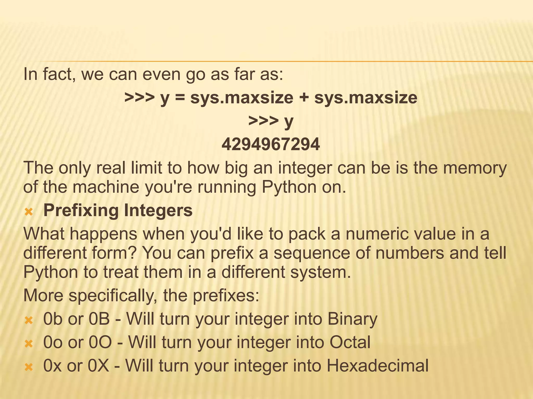 Basic data types in python | PPTX