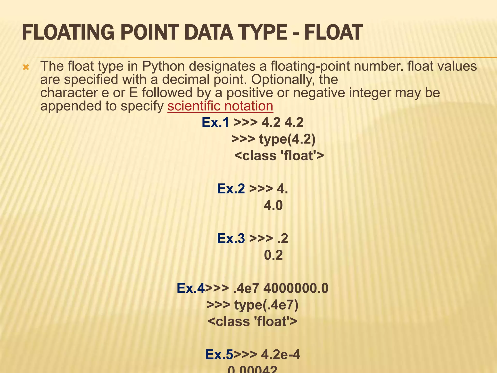 Basic data types in python | PPT
