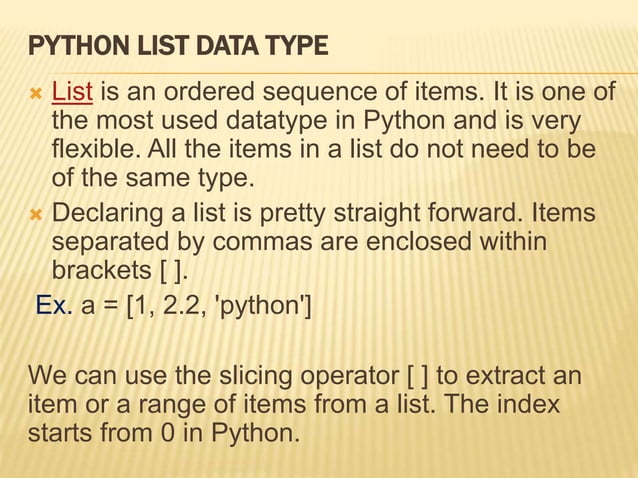 Basic data types in python | PPTX