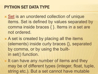 Basic data types in python | PPT