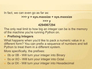 Basic data types in python | PPTX image.