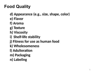 Basic definations of food science and technology | PPTX