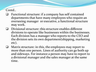 Basic Department Basic departmentalization, line and staff concept | PPTX