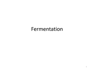 Fermentation
1
 