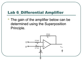 BASIC DIFFERENTIAL AMPLIFIER for ECE.ppt