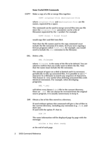 Basic dos commands | PDF