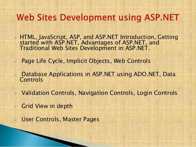 Basic dot net course content | DOTNET online trainings | best dotnet ...