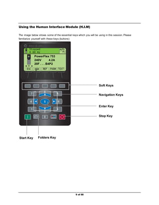 Powerflex Human Interface Module Basic drive programing pf753 | DOCX