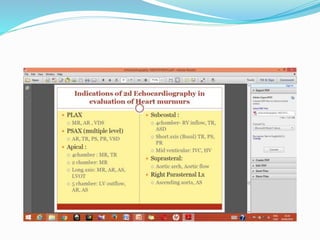 Basic echocardiography | PPTX