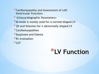 BASIC ECHOCARDIOGRAPHY.pptx............. | PPTX