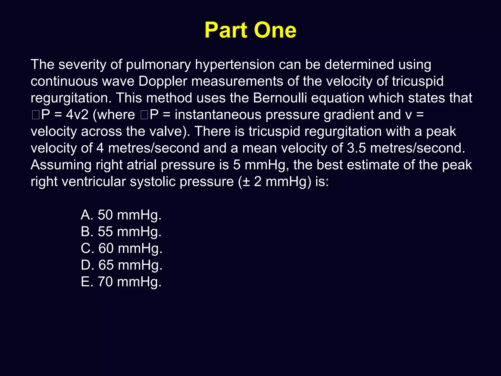 4v2 Rvsp Basic Ecocardiography | PPT