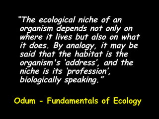 Basic ecology notes