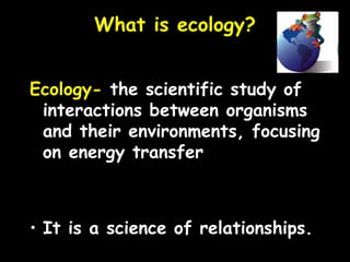 Basic ecology notes