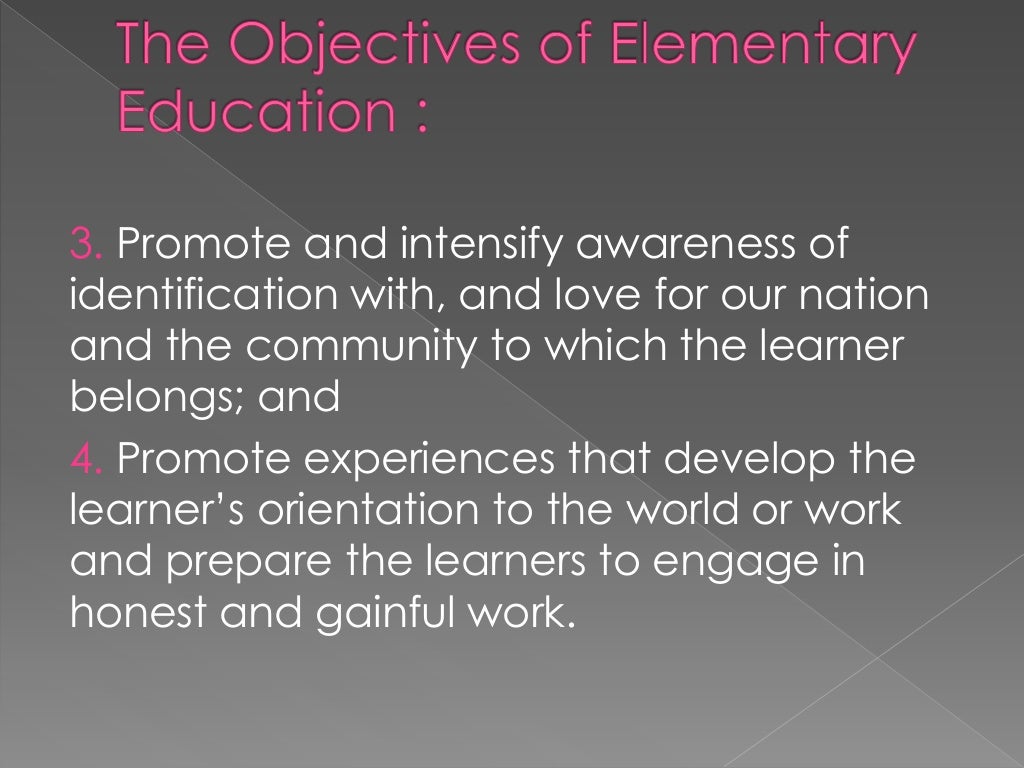 Basic education curriculum