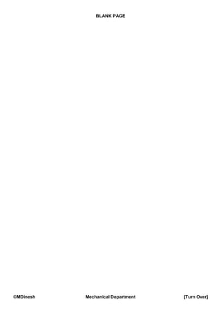 BLANK PAGE
©MDinesh Mechanical Department [Turn Over]
 