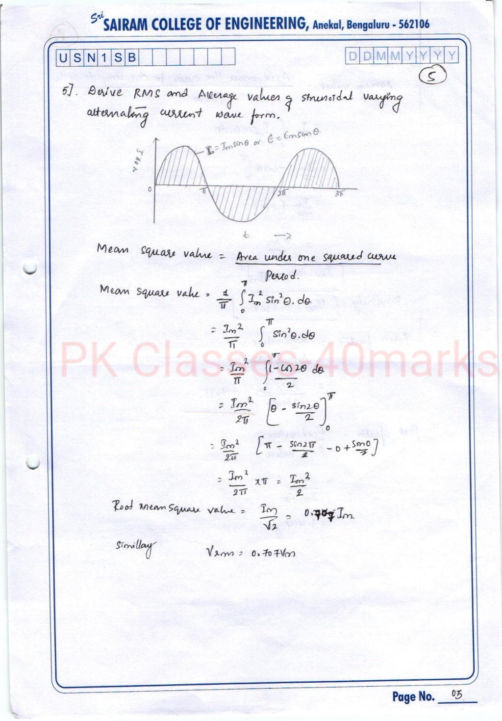 Basic Electrical Engineering Short notes