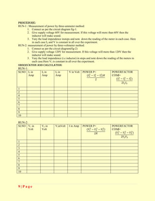 Basic electrical lab manual | DOCX