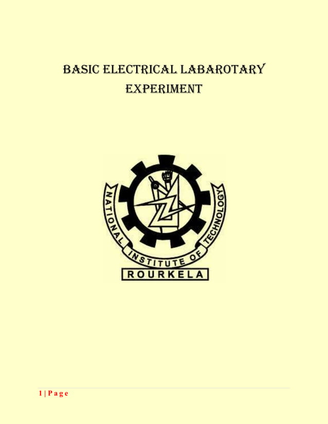 Basic electrical lab manual PDF