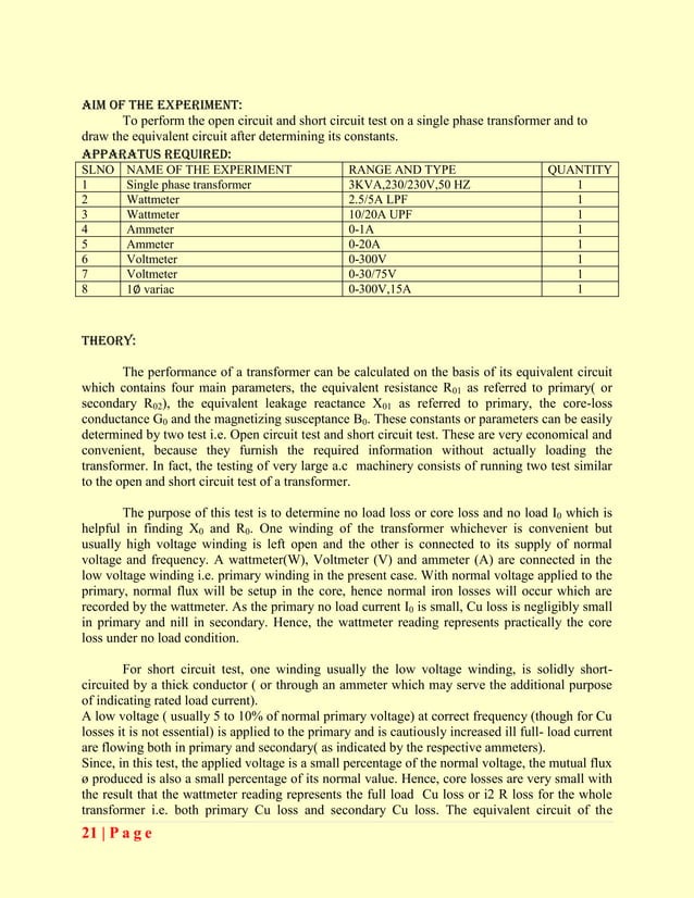 Basic electrical lab manual