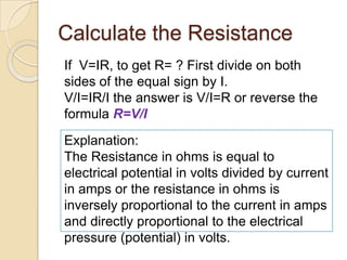 Basic electrical math | PPSX