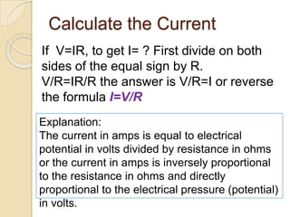 Basic electrical math | PPSX