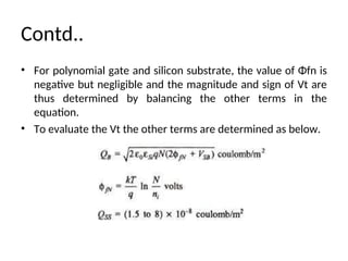 Cmos Vt Formula Basic Electrical Properties of CMOS & BiCMOS circuits.ppt