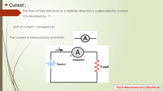 Basic Electric & Electronics FIRST electric | PPTX
