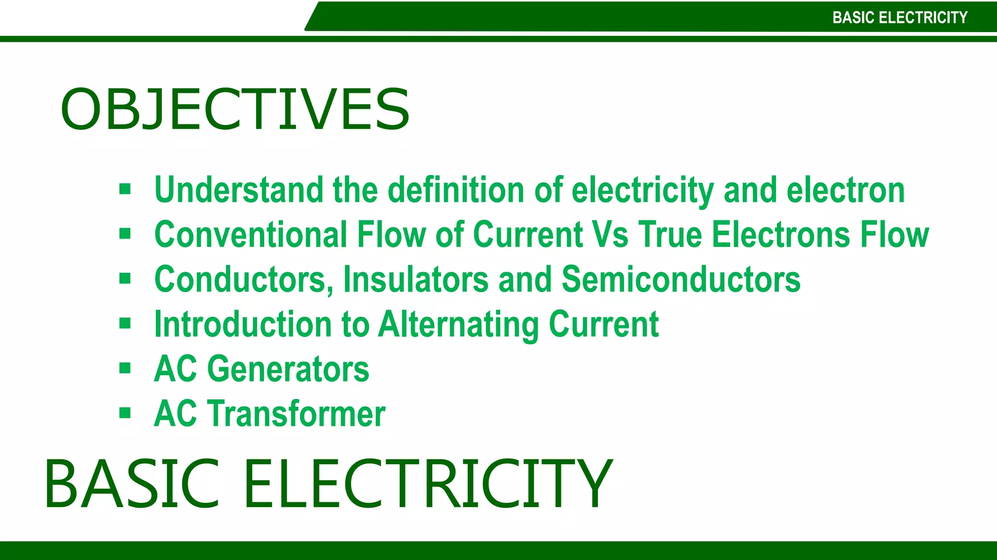 Basic electricity | PPT