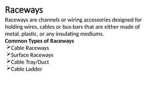 Types Of Raceways Comprehensive Introduction to Basic Electricity Concepts and Circuits ...