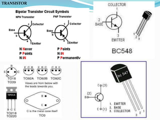 Robotics Transistor Basic electronic components used in robotics | PPTX