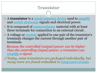 Basic electronics | PPTX